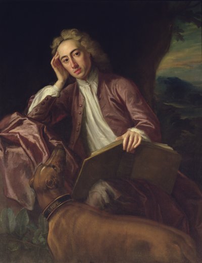 Alexander Pope et son chien, Bounce, vers 1718 - Jonathan Richardson